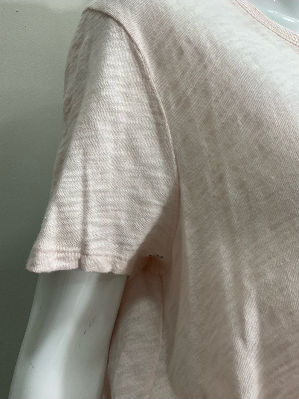 ATM Anthony Thomas Schoolboy Melillo Pale Pink Slub Crewneck Tee M - Picture 4 of 10